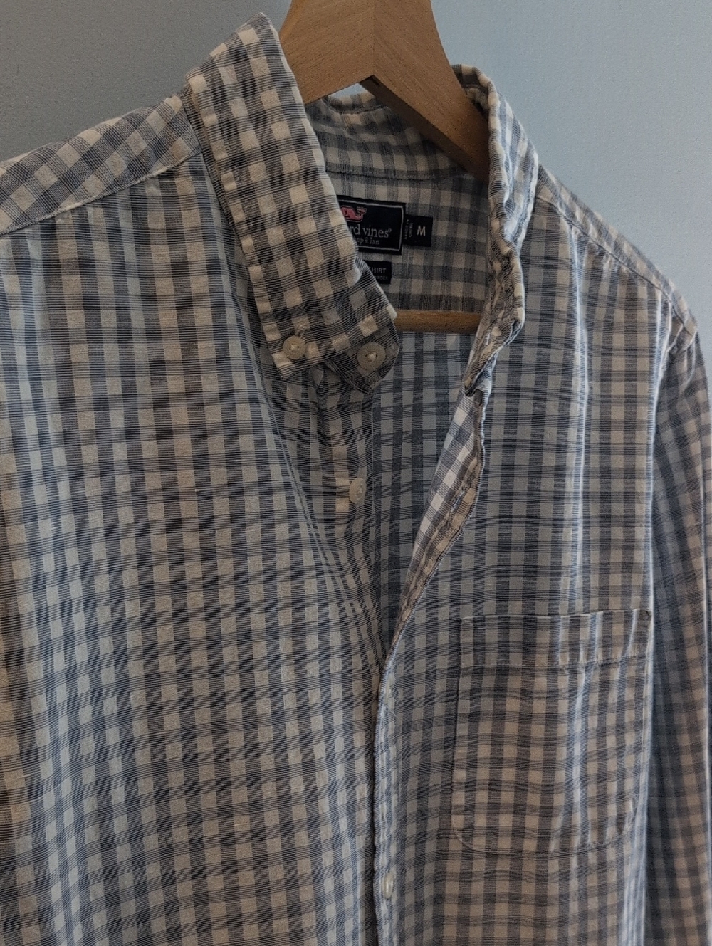 Vineyard Vines Men's Medium Slim Fit Linen Blend Murray Shirt Style #1W3769